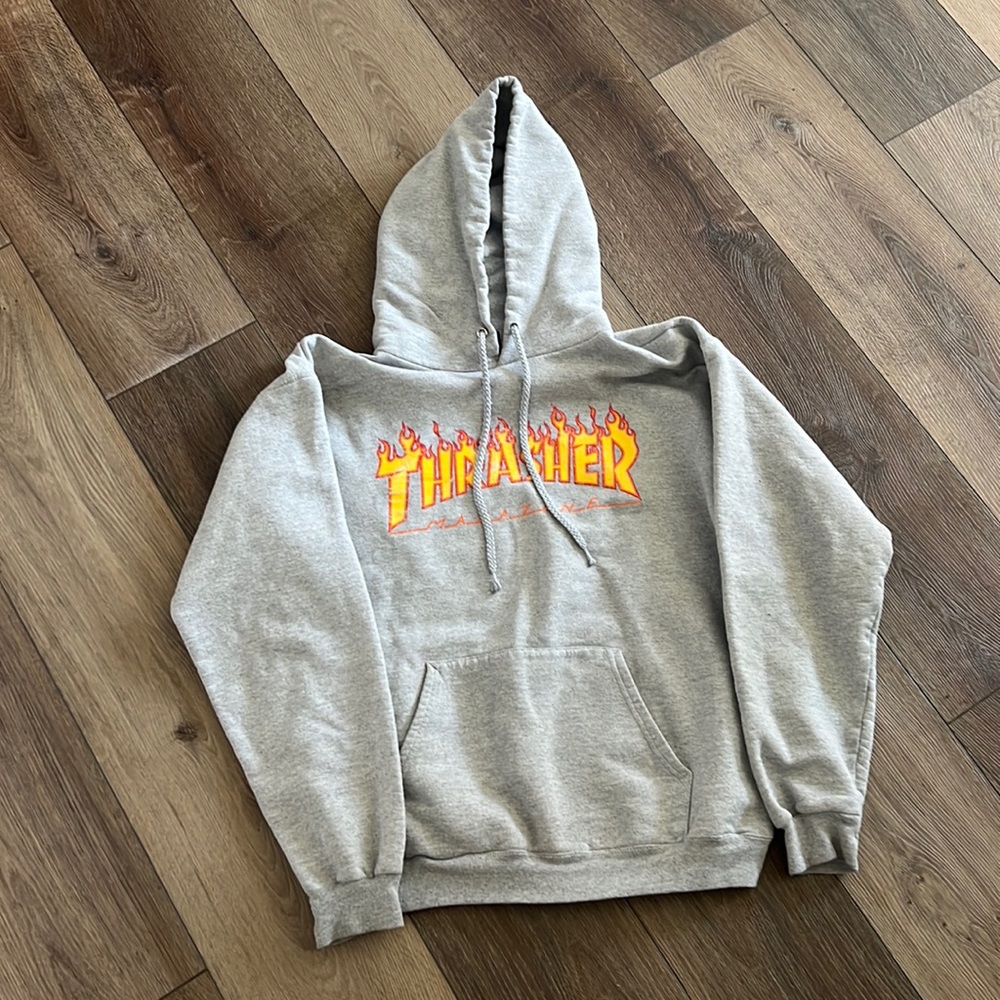 grey thrasher hoodie